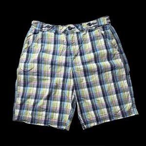Faded Glory Y2K Vintage Ladies Plaid Bermuda Shorts Sz 4